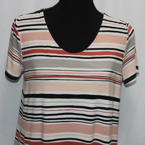 Liz Claiborne Career Stripe Top - Picture 3 of 11